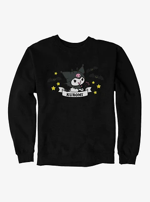 Kuromi Halloween Stars and Bats Sweatshirt