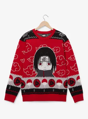 Naruto Shippuden Itachi Akatsuki Cloud Holiday Sweater - BoxLunch Exclusive