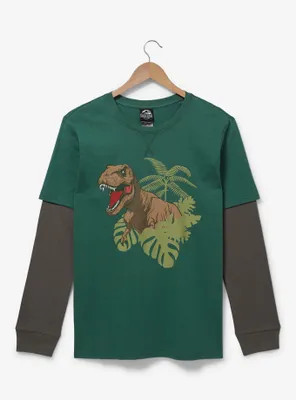 Jurassic Park T-Rex Layered Long Sleeve T-Shirt - BoxLunch Exclusive