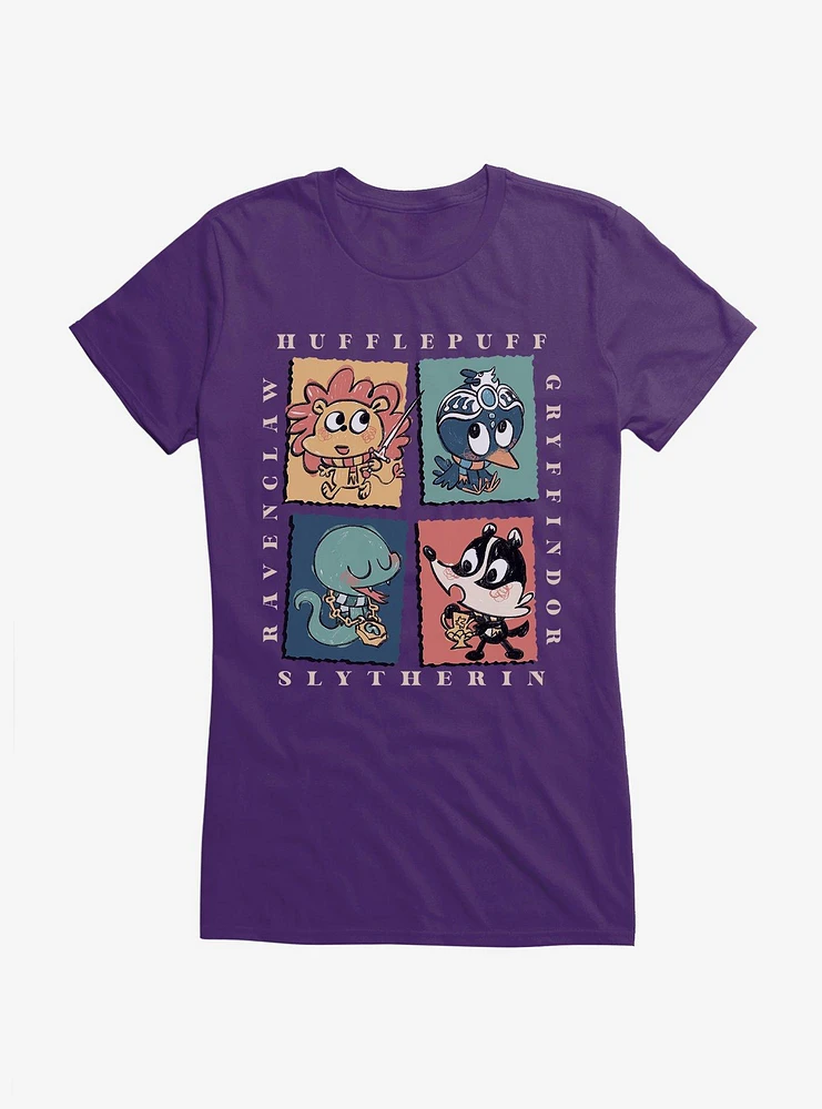 Harry Potter House Mascots Girls T-Shirt