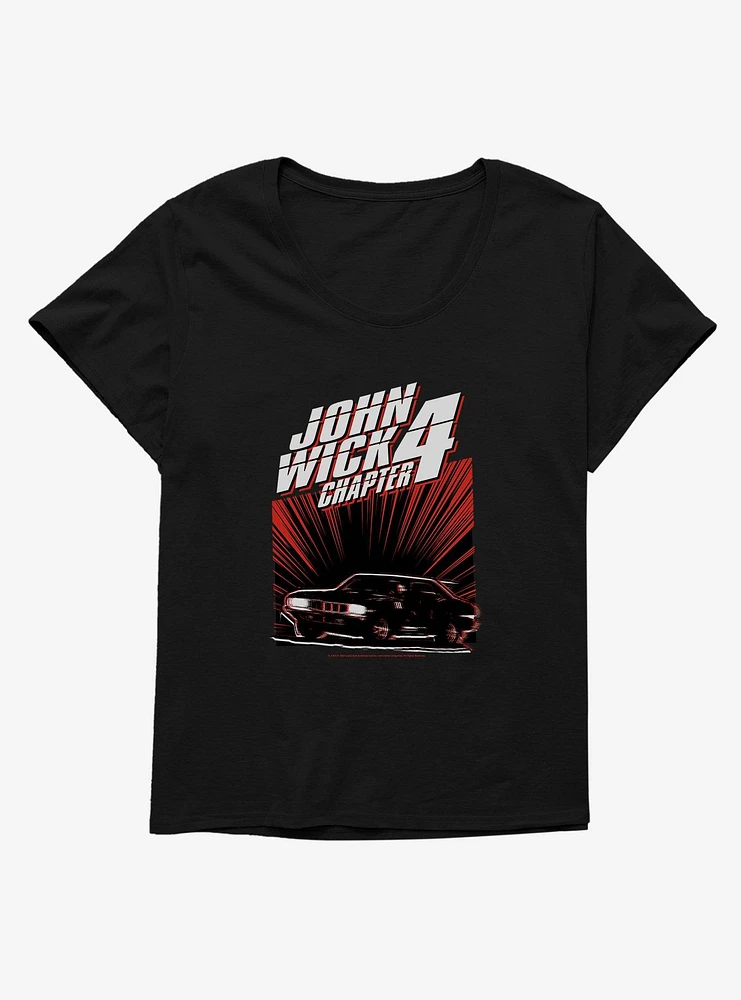 John Wick: Chapter 4 Car Chase Girls T-Shirt Plus