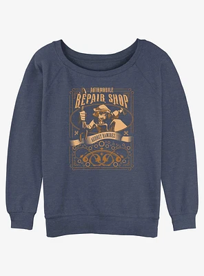 Disney Atlantis: The Lost Empire Ramirez Repair Shop Poster Girls Slouchy Sweatshirt