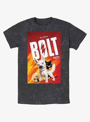 Disney Bolt Movie Poster Mineral Wash T-Shirt