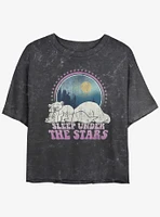 Disney Brother Bear Sleep Under The Stars Mineral Wash Girls Crop T-Shirt