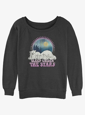 Disney Brother Bear Sleep Under The Stars Girls Slouchy Sweatshirt