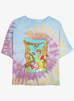 Disney The Rescuers Down Under Adventure Poster Tie-Dye Girls Crop T-Shirt