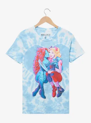 DC Comics Harley Quinn & Poison Ivy Heart Tie-Dye T-Shirt - BoxLunch Exclusive