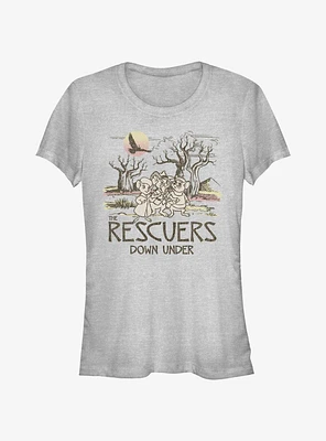 Disney The Rescuers Down Under Destination Rescue Girls T-Shirt