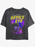 Disney The Rescuers Down Under Devil's Eye Poster Mineral Wash Girls Crop T-Shirt