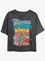 Disney the Rescuers Down Under Flight of Marahute Mineral Wash Girls Crop T-Shirt