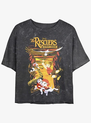 Disney The Rescuers Down Under National Park Rescue Mineral Wash Girls Crop T-Shirt