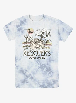 Disney The Rescuers Down Under Destination Rescue Tie-Dye T-Shirt