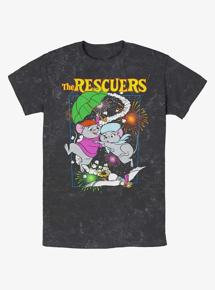 Disney The Rescuers Down Under Fireworks Mineral Wash T-Shirt