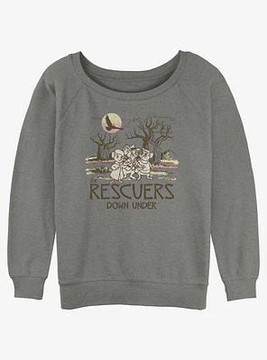 Disney The Rescuers Down Under Destination Rescue Girls Slouchy Sweatshirt