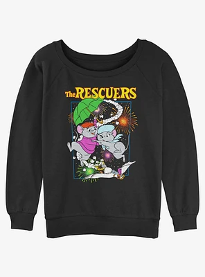 Disney The Rescuers Down Under Fireworks Girls Slouchy Sweatshirt