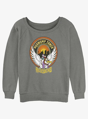 Disney The Rescuers Down Under Mugwump Tower Badge Girls Slouchy Sweatshirt