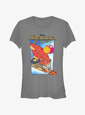 Disney Treasure Planet Jim Hawkins Solar Surfer Poster Girls T-Shirt Hot Topic Web Exclusive
