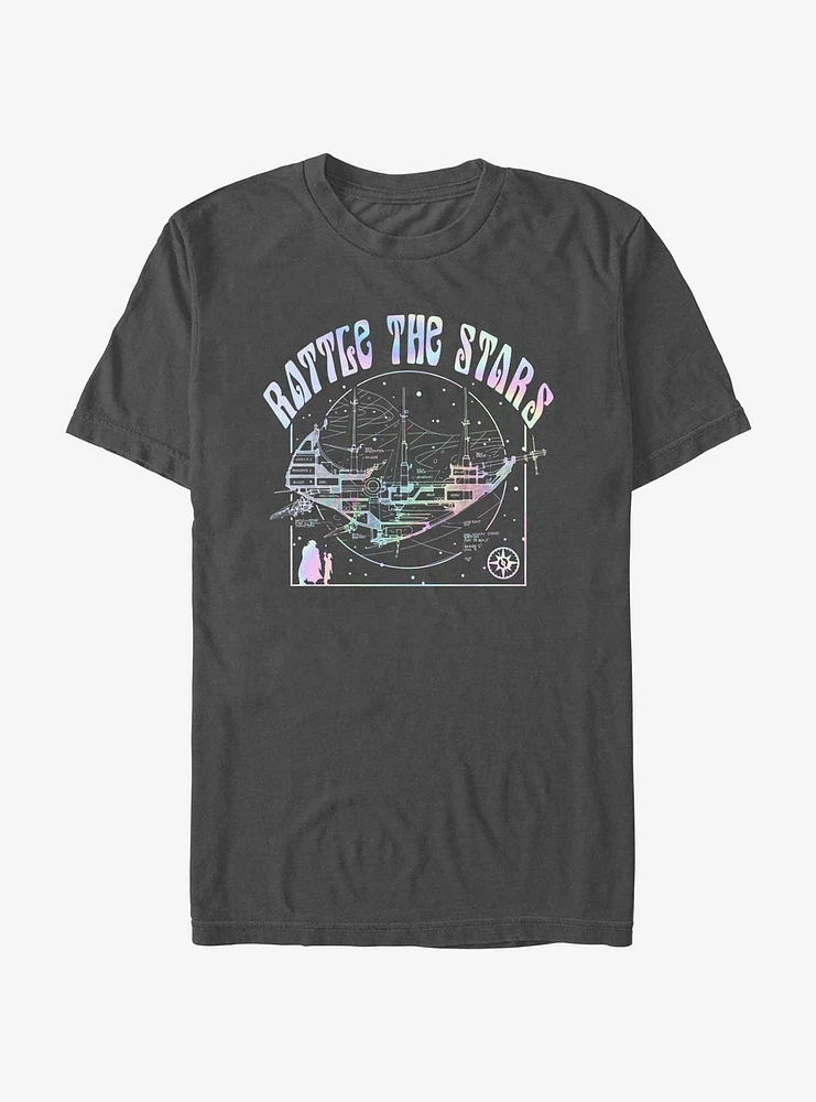 Disney Treasure Planet Rattle The Stars Argentum Ship Schematics T-Shirt