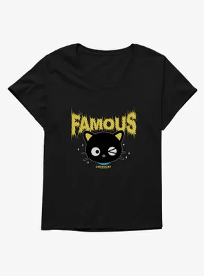 Chococat Famous Metal Font Womens T-Shirt Plus