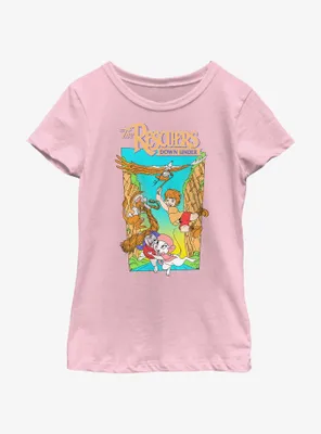 Disney The Rescuers Down Under Adventure Poster Youth Girls T-Shirt