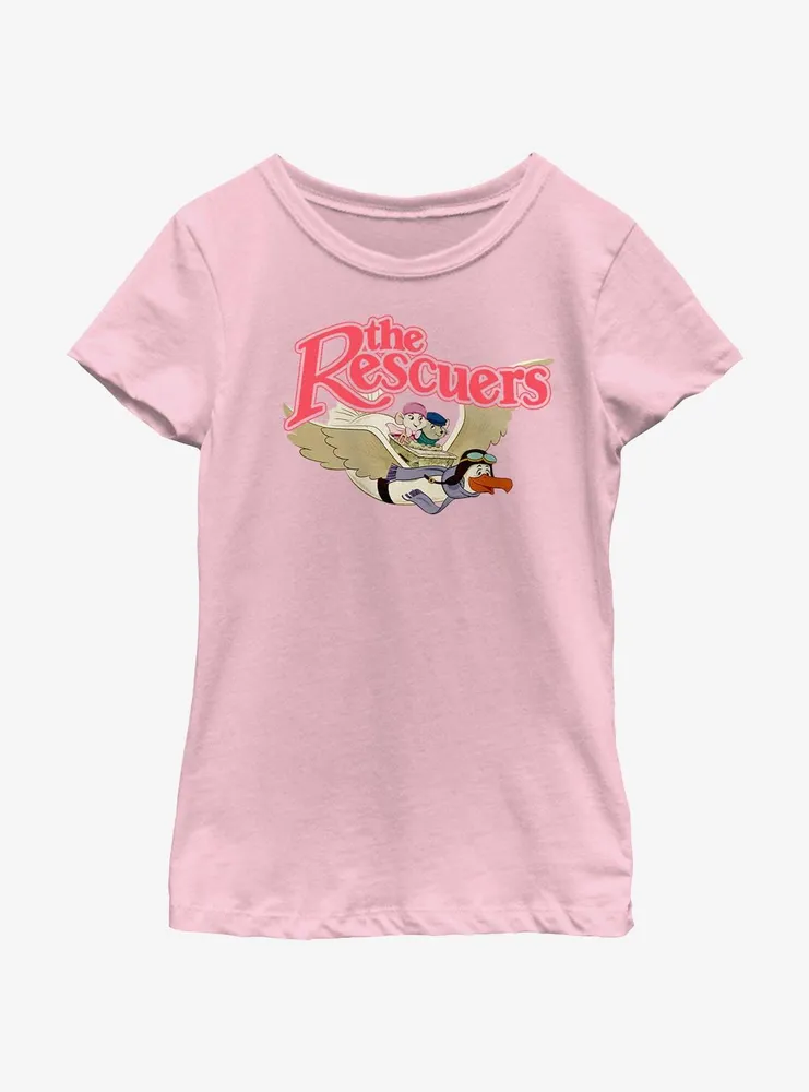 Disney The Rescuers Down Under Bernard and Bianca Flyby Youth Girls T-Shirt