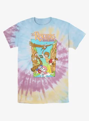 Disney The Rescuers Down Under Adventure Poster Tie-Dye T-Shirt