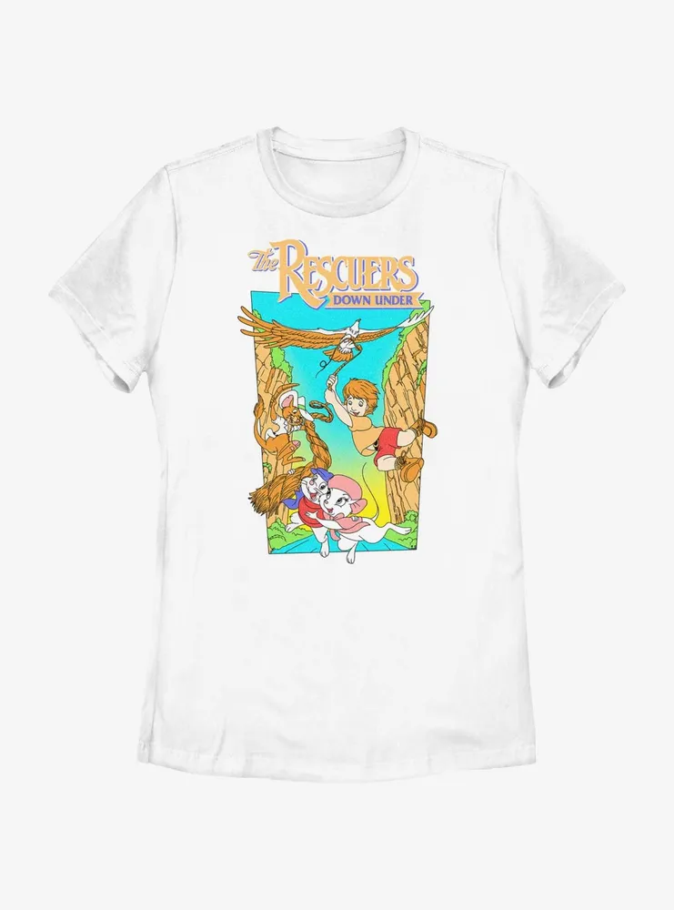 Disney The Rescuers Down Under Adventure Poster Womens T-Shirt