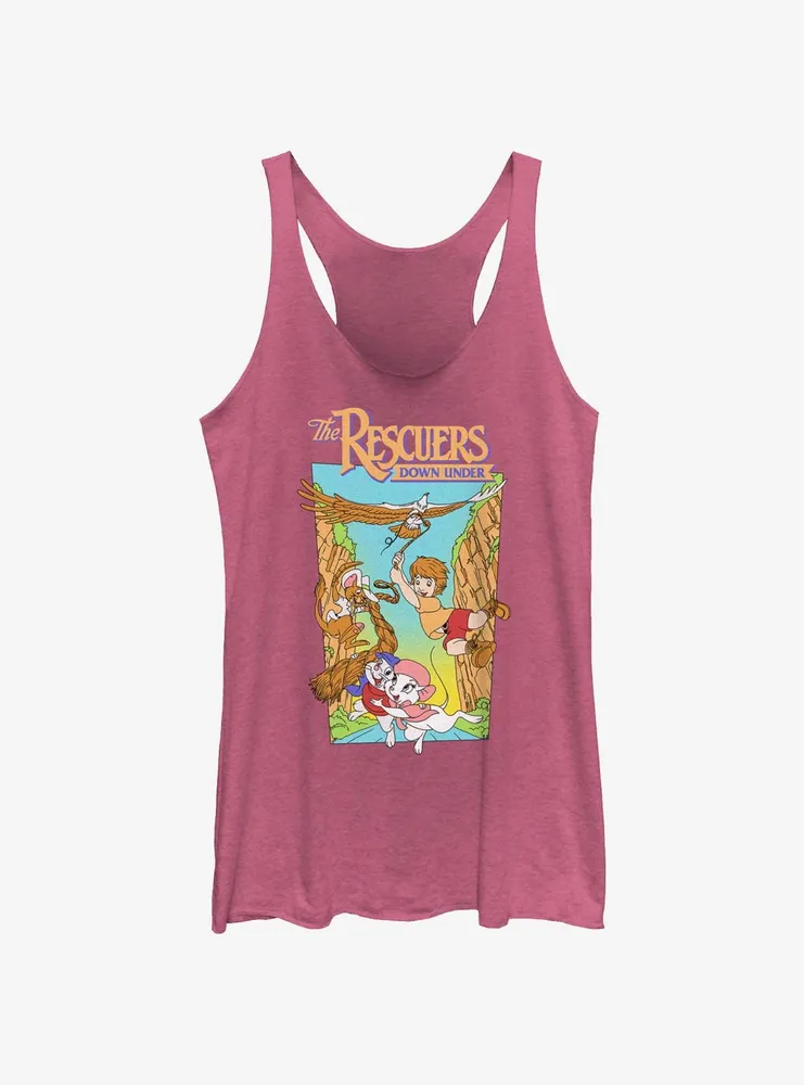 Disney The Rescuers Down Under Adventure Poster Womens Tank Top