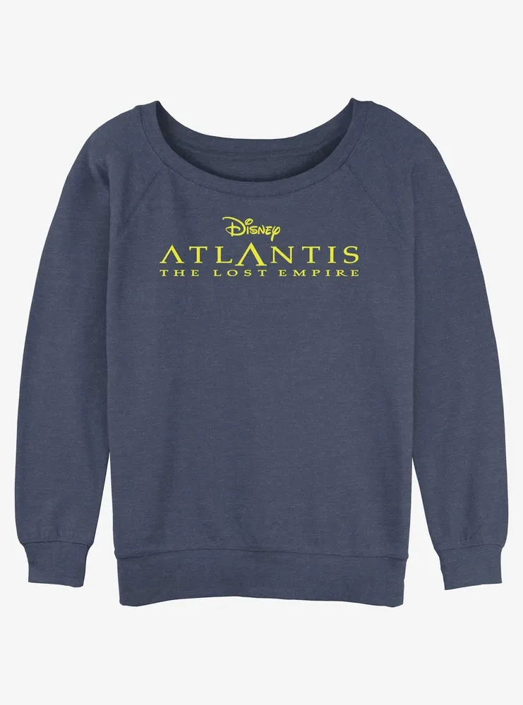 Disney Atlantis: The Lost Empire Logo Womens Slouchy Sweatshirt