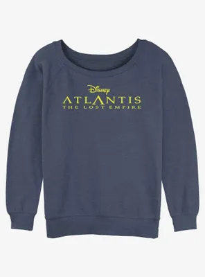 Disney Atlantis: The Lost Empire Logo Womens Slouchy Sweatshirt