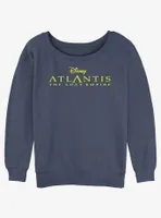 Disney Atlantis: The Lost Empire Logo Womens Slouchy Sweatshirt