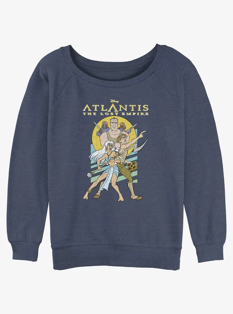 Disney Atlantis: The Lost Empire Protectors Kida and Milo Womens Slouchy Sweatshirt