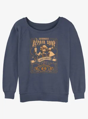 Disney Atlantis: The Lost Empire Ramirez Repair Shop Womens Slouchy Sweatshirt