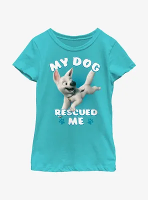 Disney Bolt My Dog Rescued Me Youth Girls T-Shirt