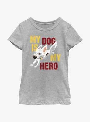Disney Bolt My Dog Is Hero Youth Girls T-Shirt