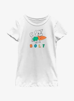 Disney Bolt Pupper Youth Girls T-Shirt