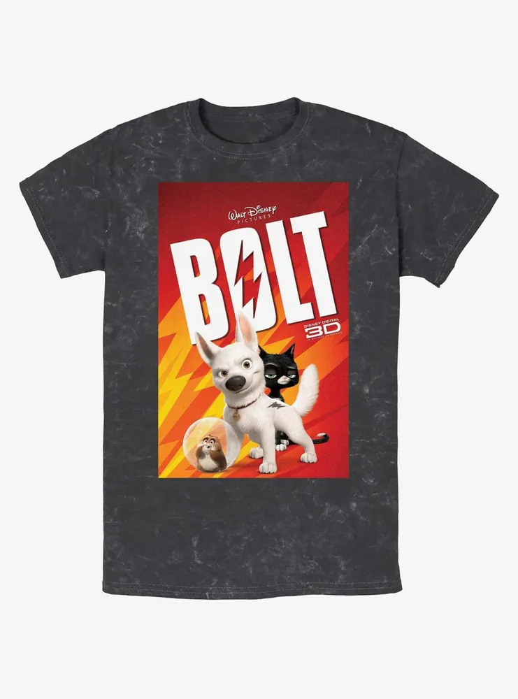 Disney Bolt Movie Poster Mineral Wash T-Shirt