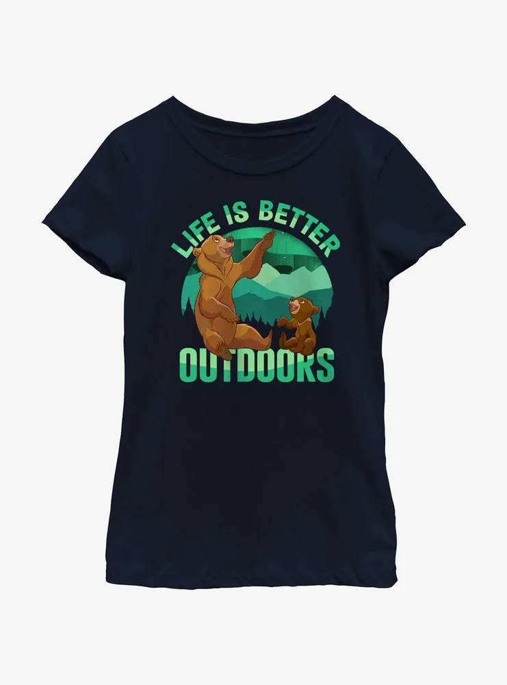 Disney Brother Bear Life Is Better Outdoors Youth Girls T-Shirt