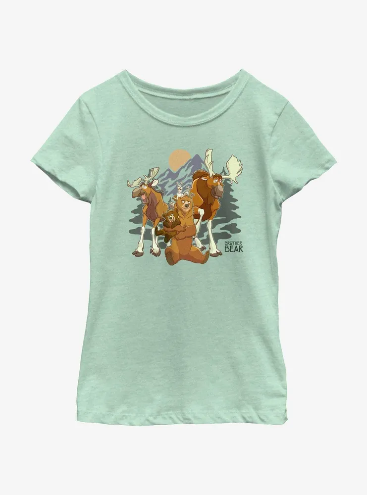 Disney Brother Bear Rutt and Tuke Moose Brothers Youth Girls T-Shirt