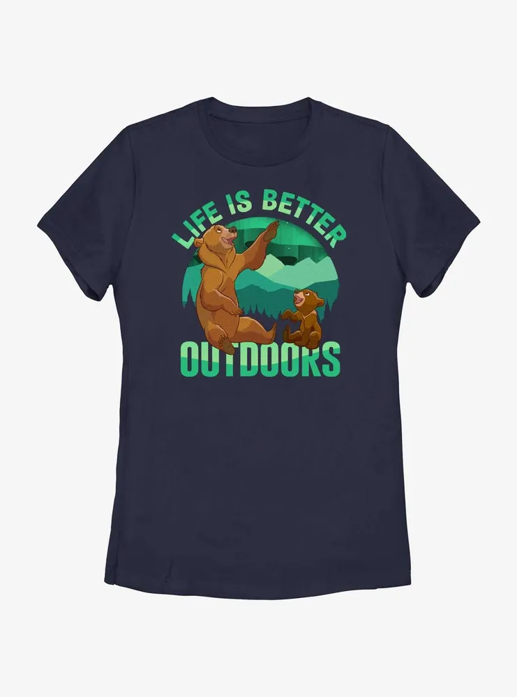 Disney Brother Bear Life Is Better Outdoors Womens T-Shirt