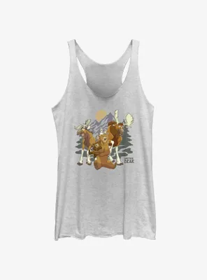 Disney Brother Bear Rutt and Tuke Moose Brothers Womens Tank Top