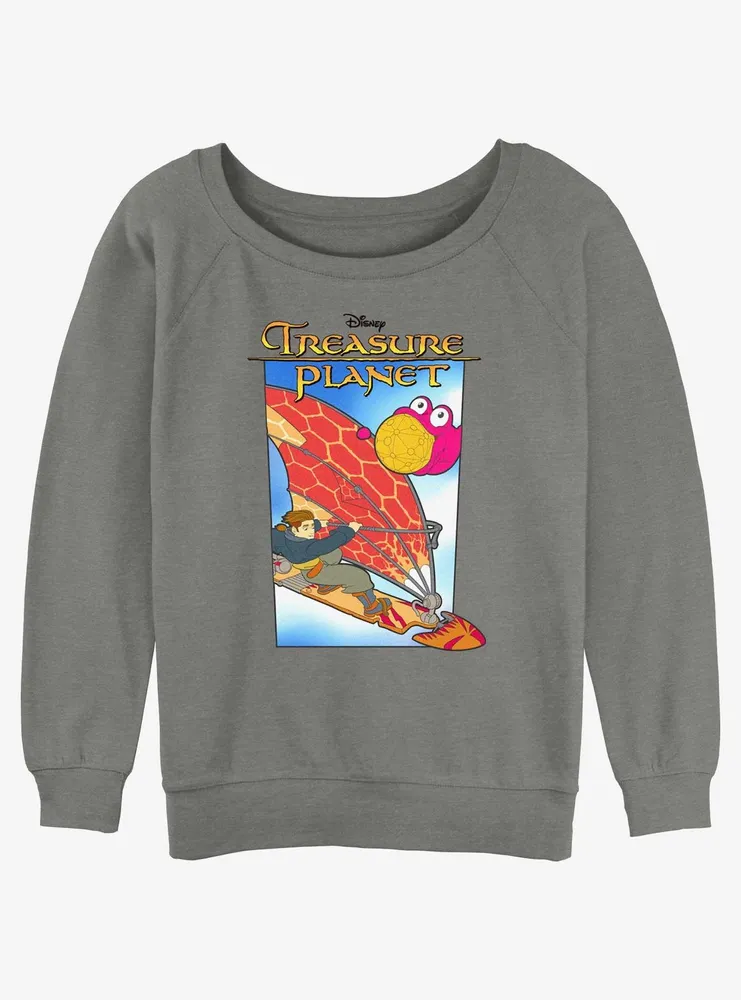 Disney Treasure Planet Jim Hawkins Solar Surfer Poster Womens Slouchy Sweatshirt BoxLunch Web Exclusive