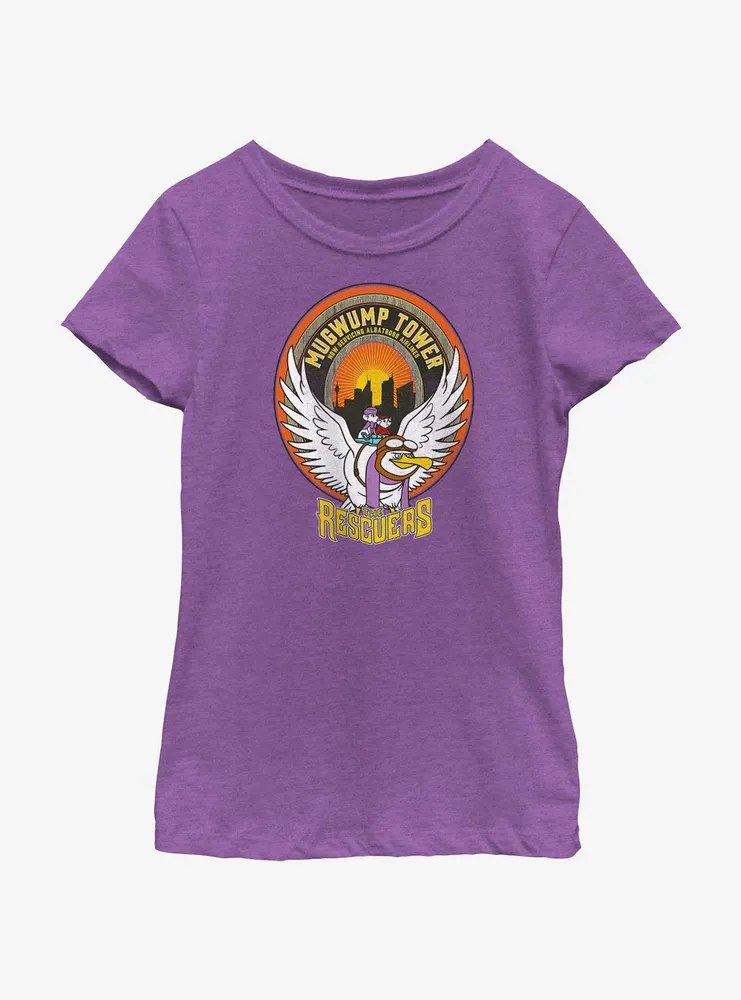 Disney The Rescuers Down Under Mugwump Tower Badge Youth Girls T-Shirt