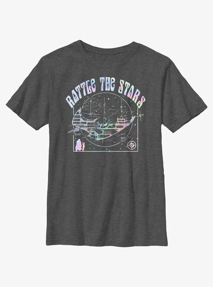 Disney Treasure Planet Rattle The Stars Argentum Ship Schematics Youth T-Shirt