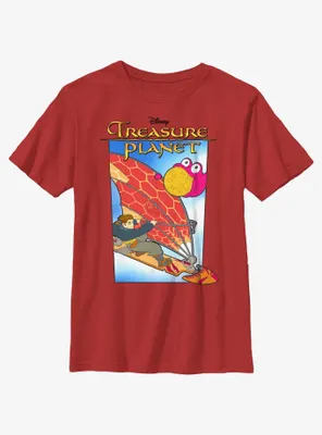 Disney Treasure Planet Jim Hawkins Solar Surfer Poster Youth T-Shirt BoxLunch Web Exclusive
