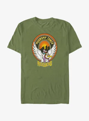 Disney The Rescuers Down Under Mugwump Tower Badge T-Shirt