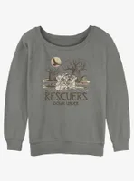 Disney The Rescuers Down Under Destination Rescue Womens Slouchy Sweatshirt