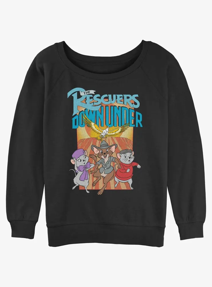 Disney the Rescuers Down Under Flight of Marahute Womens Slouchy Sweatshirt