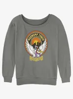 Disney The Rescuers Down Under Mugwump Tower Badge Womens Slouchy Sweatshirt