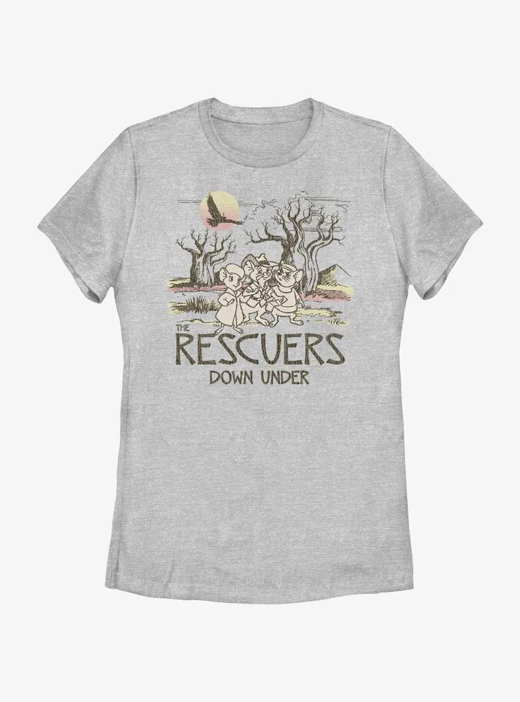 Disney The Rescuers Down Under Destination Rescue Womens T-Shirt